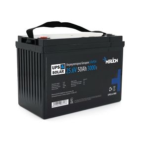 Літій-залізо-фосфатний акумулятор Merlion LiFePO4 25.6V 50AH,(330x173x216), 3000 циклів