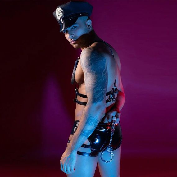 Чоловічий еротичний костюм поліцейського JSY «Брутальний Алекс» One Size, 4 предмети sexstyle | Зображення 4