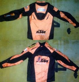 Мотокуртка KTM (текстиль) (size:M, чорно-жовтогаряча)