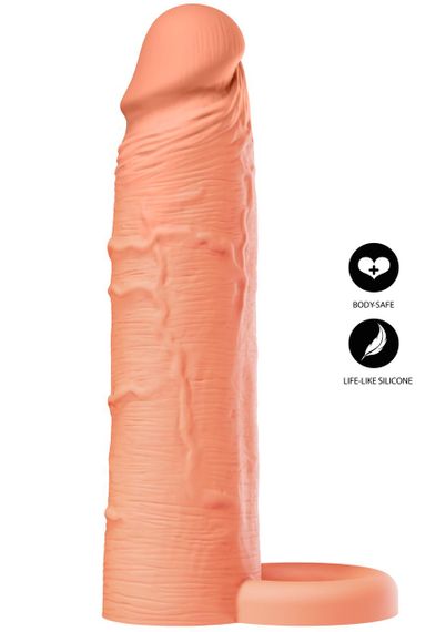 Насадка на пеніс з ерекційним кільцем Hidden Desire INFERNO, 18 × 4,5 см Sex Aura | Зображення 4