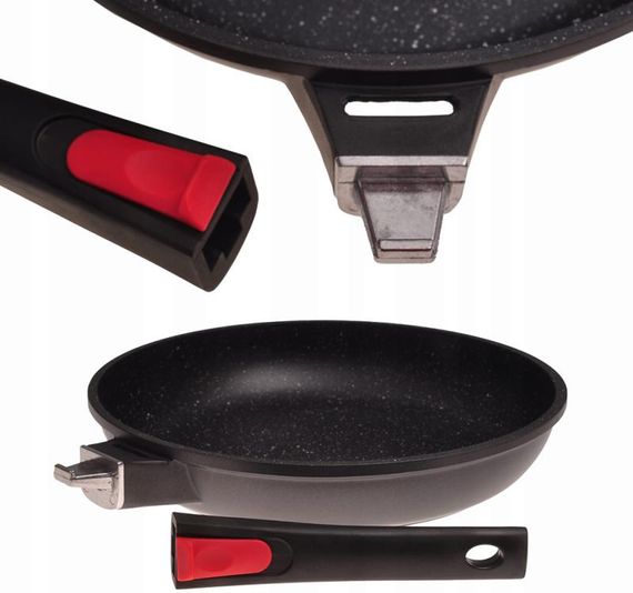 Сковорода індукційна Kamille Ø26см зі знімною ручкою та антипригарним покриттям | Зображення 3