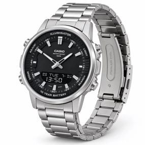 Чоловічий годинник Casio Timeless Collection AMW-880D-1A стальний, водонепроникний, Японія