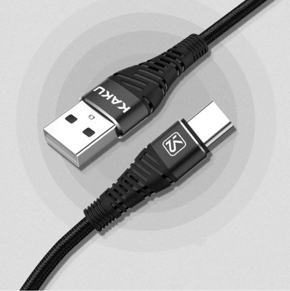 USB кабель Kaku KSC-298 USB - Type-C 1m - Black | Зображення 1