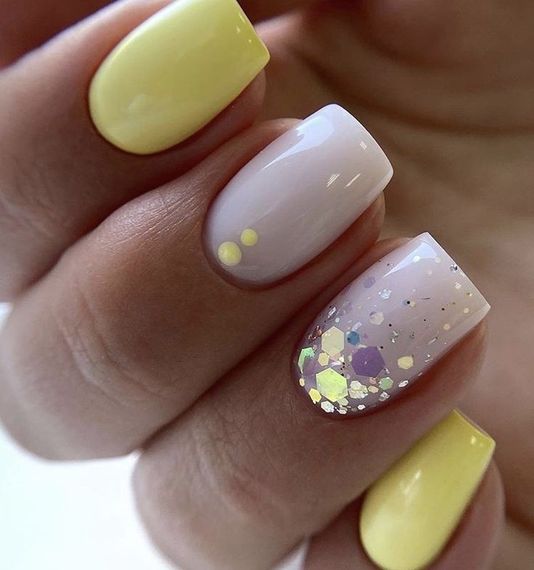 Жидкий полигель Мі #11 желтый 15мл (бутілочка с кисточкой) | Зображення 1