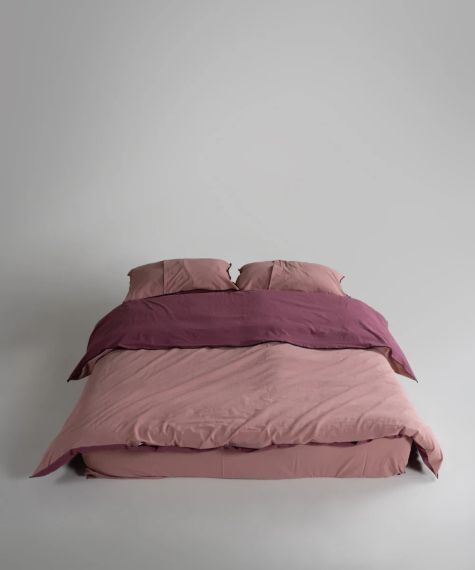 Постільна білизна Limasso Stonewashed Essualte 200 х 220 см Old Rose - Rasberry | Зображення 2