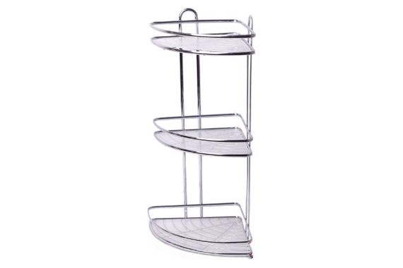 Полка для ванной Besser - 250 x 250 x *** мм угловая тройная (0436D)