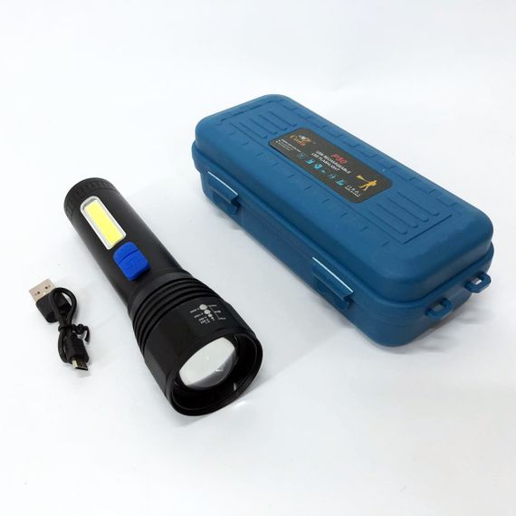 Ліхтар ручний акумуляторний CB-C11-P50-COB, Ліхтарик світлодіодний ручний акумуляторний портативний | Зображення 6