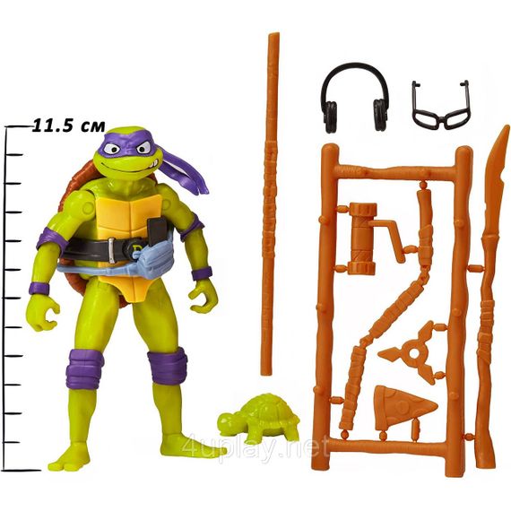 Фигурки TMNT Черепашки-ниндзя Леонардо, Микеланджело, Рафаэль, Донателло Оригинал Teenage Mutant Ninja Turtles Mutant Mayhem | Зображення 6