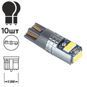 Лампа PULSO/габаритна/LED T10/6SMD-3030 CANBUS/12v/1,9w/170lm White