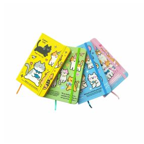 Блокнот на гумці Malevaro Cute Cat 763654ML A6 Різнокольоровий shop (4820252763654)