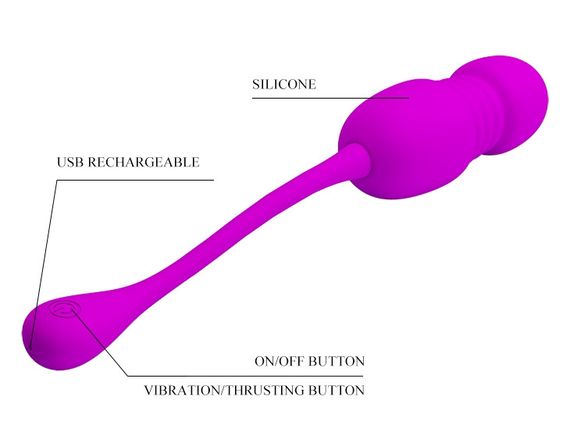 Виброяйцо с возвратно-поступательным движением Pretty Love - Callie, BI-014892 sexstyle | Зображення 6