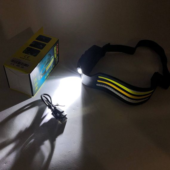 Тактичний ліхтар з ремінцем для голови BL-W689-LM+3COB, Налобний ліхтар для сантехніка ZY-13 | Зображення 5