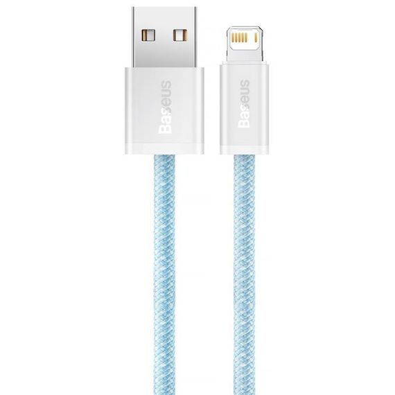 Дата кабель Baseus Dynamic Series USB to Lightning 2.4A (2m) (CALD00050) White Blue | Зображення 1