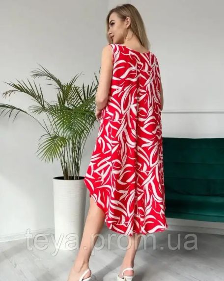 Платье для женщин цвет красный размер 4XL FI_007064 | Зображення 2