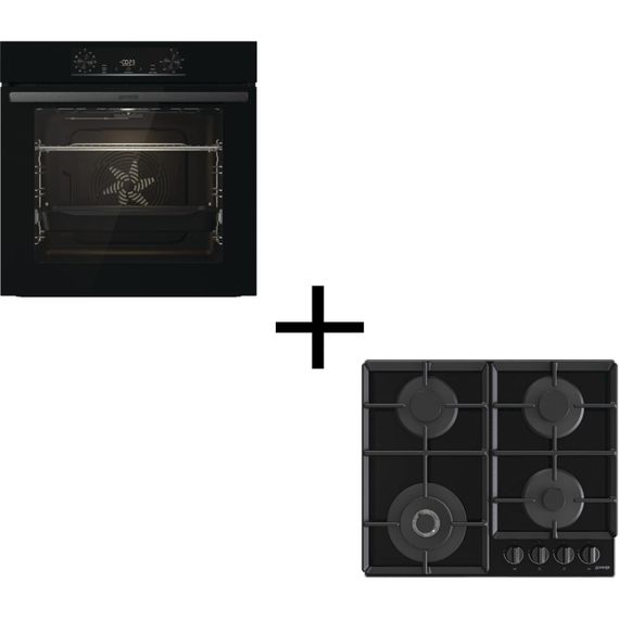 Комплект Gorenje (духовка электрическая BO6735E05B + поверхность газ на стекле GTW641EB) SET_BO6735E05B_GTW641EB
