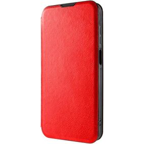 Кожаный чехол-книжка Belora для Motorola Moto G85 Red