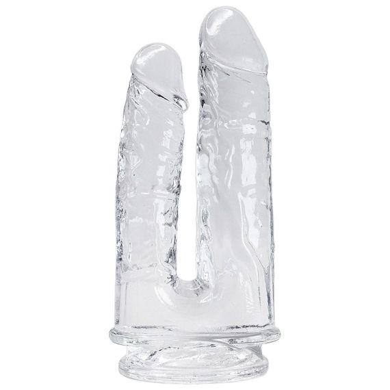 Прозорий фалоімітатор Alive Imperium Jelly Dildo для подвійного проникнення Sex Aura | Зображення 1