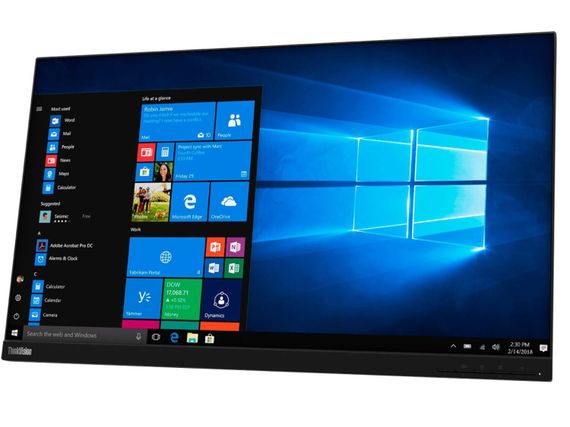 Монитор Б-класс Lenovo ThinkVision T27q-20 / 27" (2560x1440) IPS / 1x HDMI, 1x DisplayPort, 4x USB 3.1, 1x Audio / VESA 100x100 / Pivot / Без стойки б/у | Зображення 4