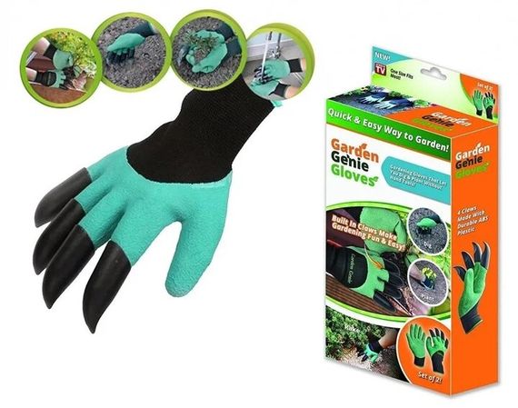 Рукавички-граблі садові Різнокольоровий shop (2044000000651)