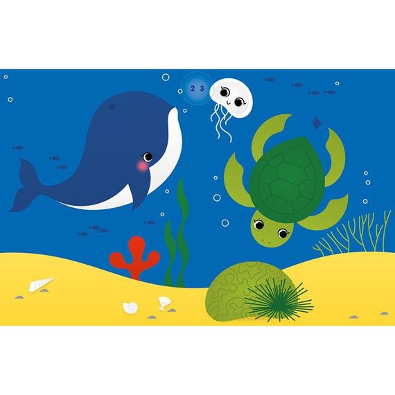 Набір для творчості "Аплікації наліпками Море" 1655011, 25 великих наліпок | Зображення 1