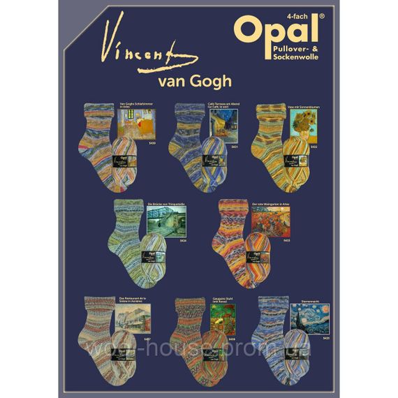 Шкарпеткова пряжа Opal, серія Vincent van Gogh, 5435 | Зображення 3