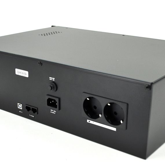ДБЖ Ritar RTO-1500-LCD (900W), LCD, AVR, 3st, 2xSCHUKO socket, 2x12V9Ah, metal Case Q1 (525*390*170) 14.6 кг (480(440)*315*130) | Зображення 1