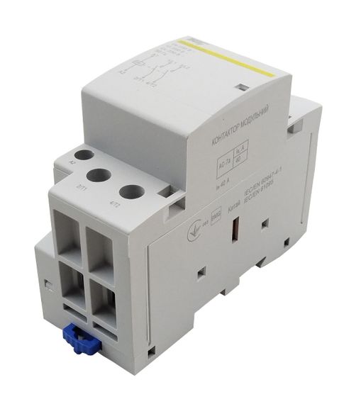 Контактор модульний КМ-2-40-20 40А 230AC 2NO 2р 2мод. Ny95503823 | Зображення 1