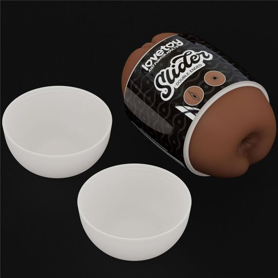 Мастурбатор - Slider Double-Ended Masturbator Vagina and Anus Brown Sex Aura | Зображення 5