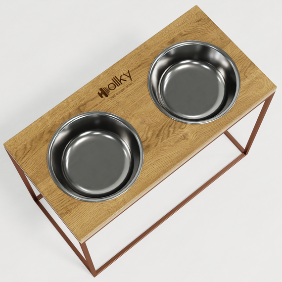 Миски на подставке для больших собак Hollky Base XL40 (2 × 1,8 л) BXL40-522640-GLNT | Зображення 8
