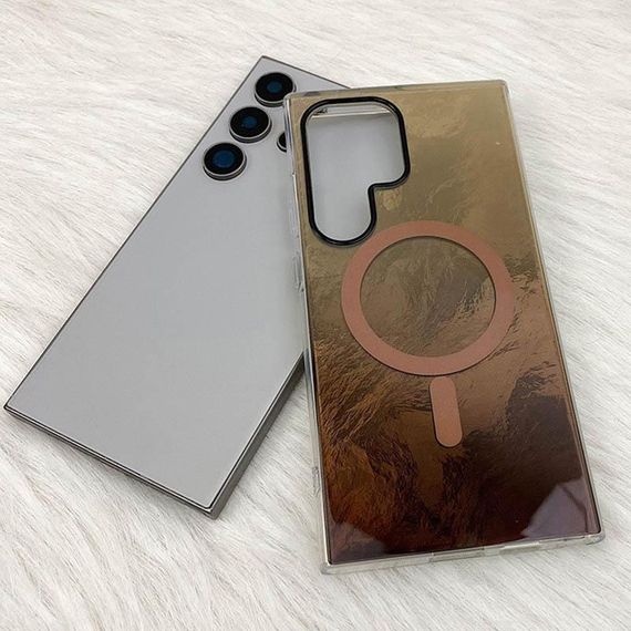 Чохол TPU Shiny Mountain (MagFit) для Samsung Galaxy S25 Ultra Chocolate | Зображення 2