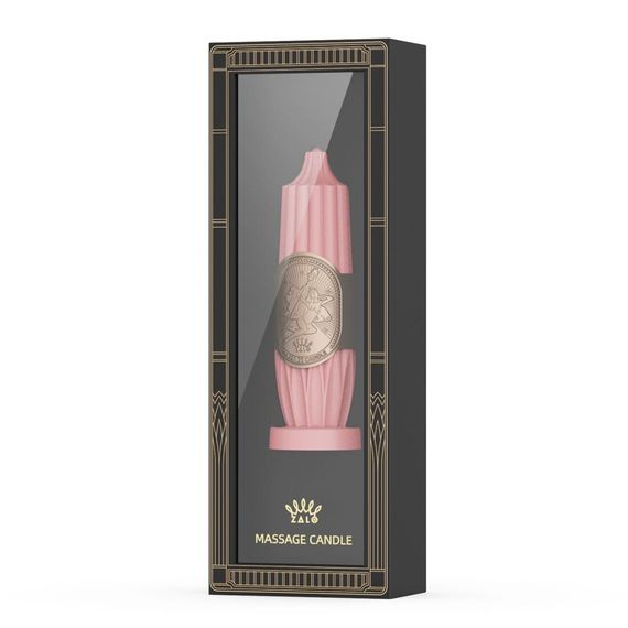 Розпродаж!!! Розкішна масажна свічка Zalo Massage Candle Pink (термін 14.04.2026) | Зображення 1
