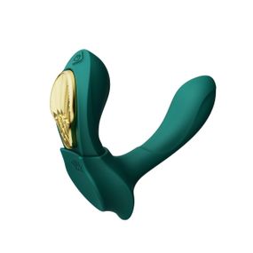 Смарт-вібратор у трусики Zalo - AYA Turquoise Green, насадка та пульт ДК Sex Aura