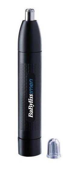 Тример BaByliss для стрижки волосся в носі і вухах, 1 насадка, чорний (E650E)