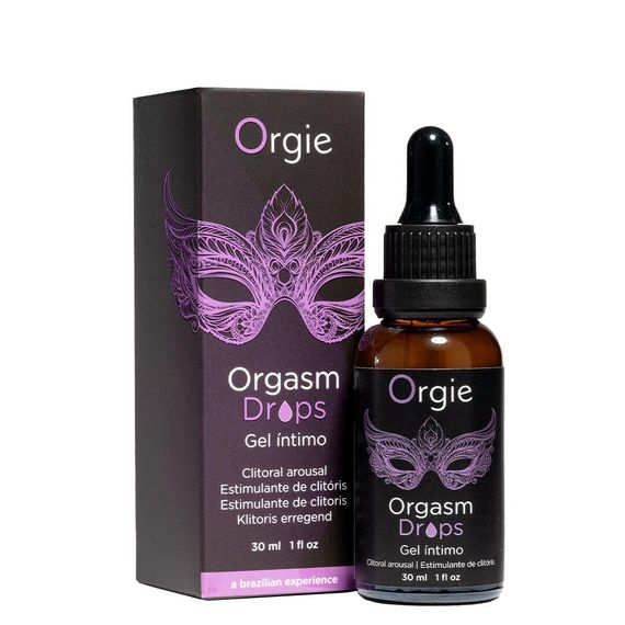 Збуджувальні краплі для клітора Orgie Orgasm Drops, 30 мл, ефект розігріву та охолодження Sex Aura