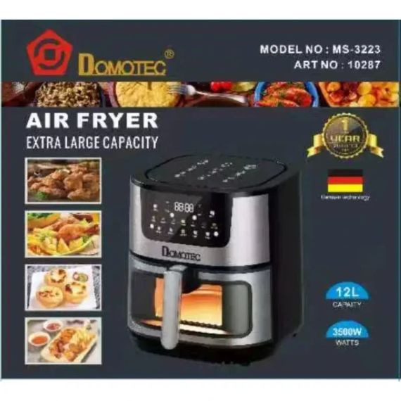 Аэрофритюрница Domotec MS-3223 12 литров мощностью 3500W, два тена | Зображення 3