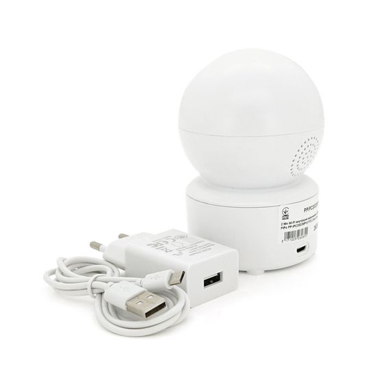 2Мп Wi-Fi внутренняя видеокамера SD/карта PiPo PP-IPC20D2MP10 PTZ 2.8mm icsee | Зображення 3