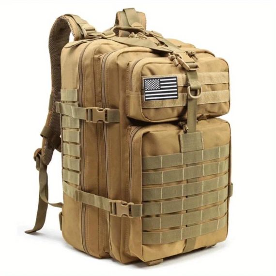 Тактичний армійський рюкзак 1000D об'єм 50.01 л, MOLLE-сітка, амортизаційні плечові ремені | Зображення 3