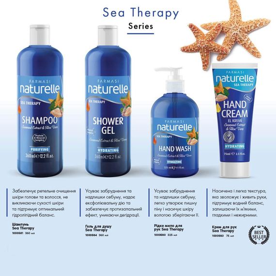 Крем для рук увлажняющий с морскими минералами Farmasi Naturelle Sea Therapy 75 мл | Зображення 4