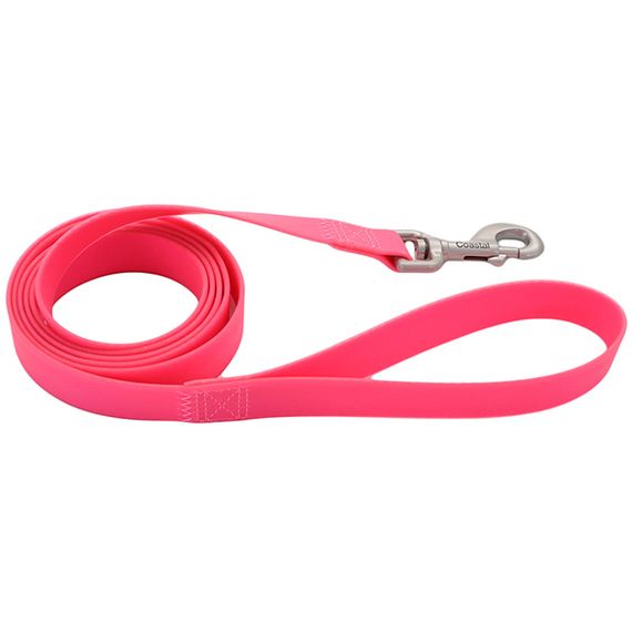 Повідець біотановий для собак Coastal Fashion Pro Waterproof Leash, 1.8 м х 1.9 см, рожевий