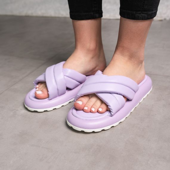 Шлепанцы женские Fashion Oliver 3595 37 размер 24 см Фиолетовый | Зображення 5