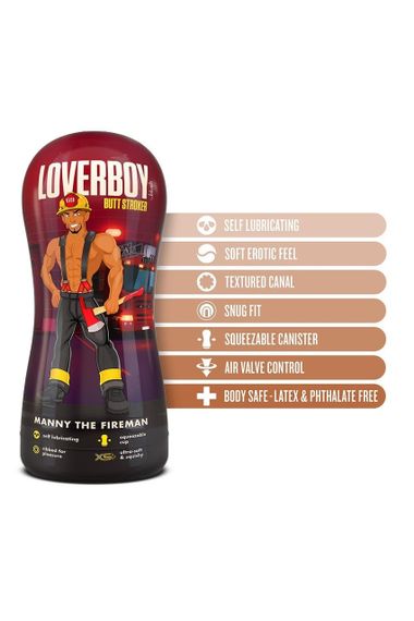 Мастурбатор анал Blush Coverboy у колбі, коричневий, 18.5 см Sex Aura | Зображення 3