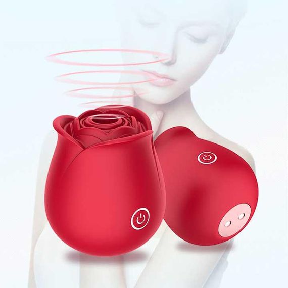 Клиторальный вакуумный вибратор Red Rose. Вуманайзер | Зображення 1