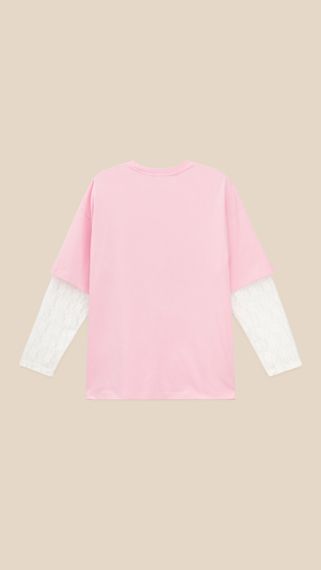 Лонгслів з принтом жіночий LAWA P-WT02312 L/XL Рожевий shop (2000999529207) | Зображення 3