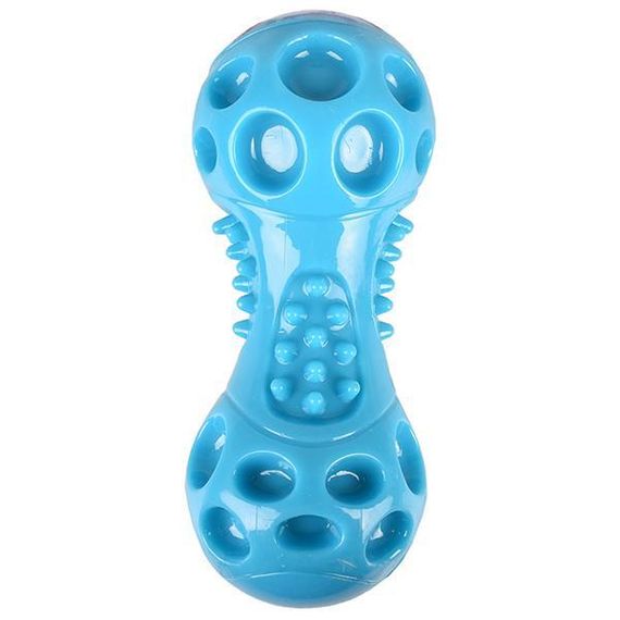 Flamingo Wido Dumbbell фламинго видо гантель іграшка з пищалкою для собак Блакитний | 5,7х5,7х14,2 см