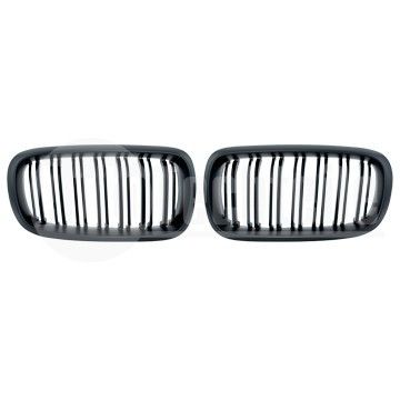Решетки радиатора компл. BMW X5 F15 13-18 (мат. чёрн. двойные), AutoTechteile, 700 0332, 700 0312