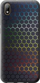 Чехол на Huawei Y5 2019 Переливающиеся соты "498u-1695-17620"