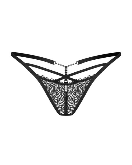 Стрінги Obsessive ILIOSA THONG Чорний L/XL | Зображення 4