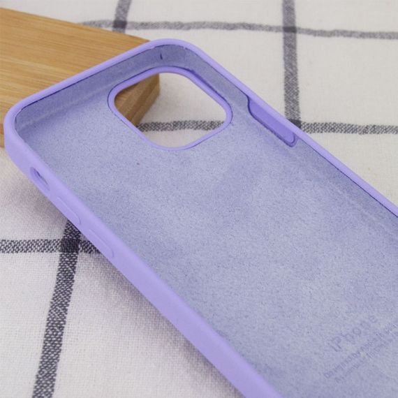 Чехол Silicone Case Full Protective (AA) для Apple iPhone 12 Pro / 12 (6.1") Сиреневый / Dasheen | Зображення 2
