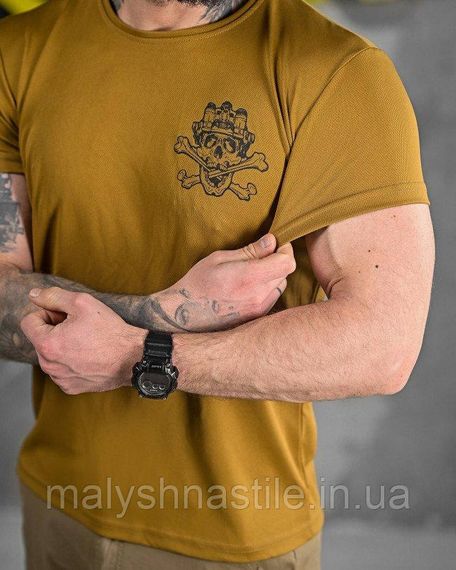 Тактическая потоотводящая футболка  skull coyot ДЛ6503 | Зображення 2