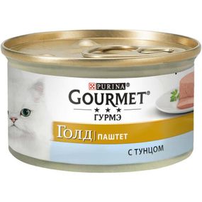Влажный корм Gourmet Gold для взрослых котов с тунцом 48х85г